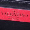 Sac bandoulière Portofel Valentino Rockstud en velours noir - Detail D3 thumbnail