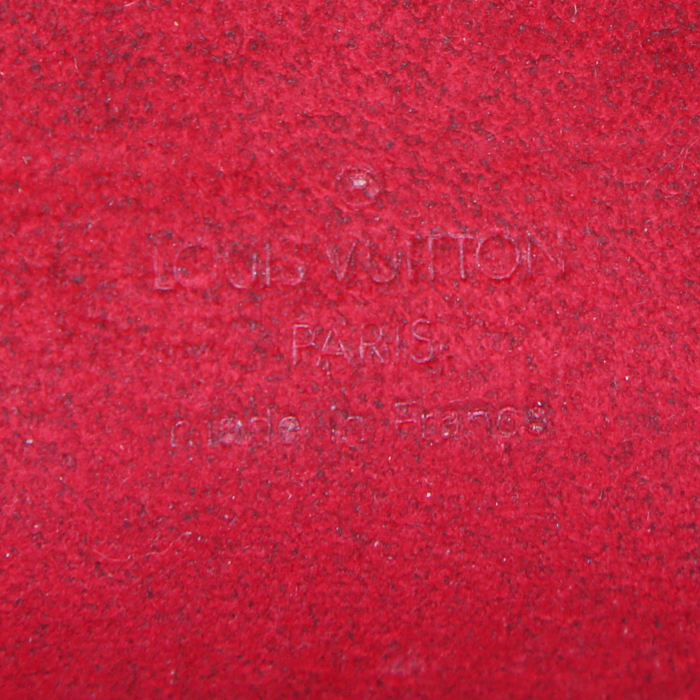 Louis Vuitton handbag in brown monogram canvas and natural leather - Detail D3