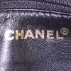 Chanel Timeless handbag in black quilted velvet and black foal - Detail D4 thumbnail