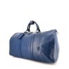Louis Vuitton Keepall 50 cm travel bag in blue epi leather - 00pp thumbnail