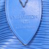 Borsa da viaggio Louis Vuitton Keepall 50 cm in pelle Epi blu - Detail D3 thumbnail