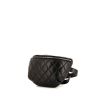 Pochette-ceinture Chanel en cuir matelassé noir - 00pp thumbnail