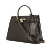 Hermes Kelly 35 cm handbag in brown lizzard - 00pp thumbnail