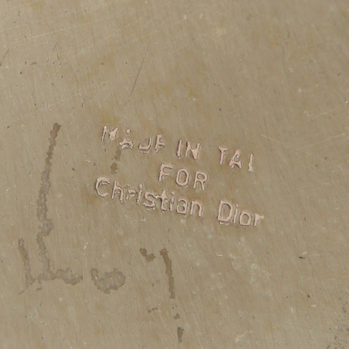 Christian Dior, important ewer in silver plated metal, signed - Detail D2