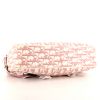 Borsa a tracolla Dior Vintage in tessuto a monogramma Oblique rosa e bianco con decoro floreale e pelle bianca - Detail D4 thumbnail