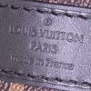 Louis Vuitton Keepall 55 cm travel bag in brown monogram canvas Macassar and black leather - Detail D4 thumbnail