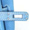 Borsa Hermes Birkin 25 cm in pelle togo blu - Detail D4 thumbnail