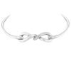 Rigid opening Chaumet linked necklace in silver - 00pp thumbnail