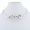 Rigid opening Chaumet linked necklace in silver - 360 thumbnail
