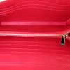 Dior Lady Dior Rendez-vous handbag/clutch in red patent quilted leather - Detail D3 thumbnail
