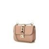 Valentino Rockstud Lock medium model shoulder bag in nude leather - 00pp thumbnail