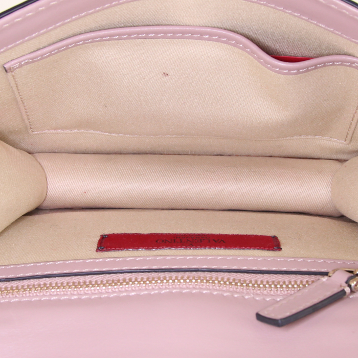 Bolso bandolera Valentino Rockstud Lock modelo mediano en cuero - Detail D3