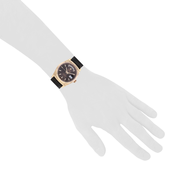 Orologio Rolex Day-Date in oro rosa Ref :  118135 Circa  2018 - Detail D1