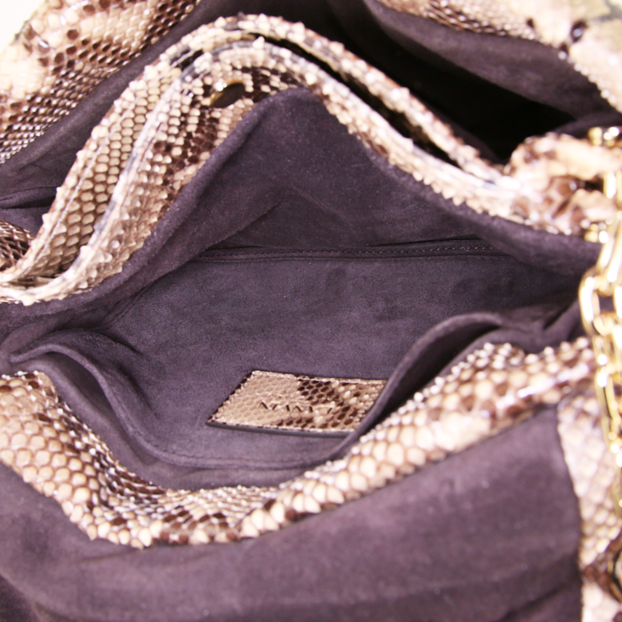 Lanvin Sugar shoulder bag in natural python - Detail D3