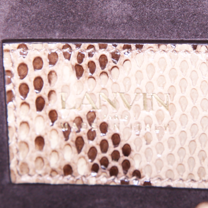 Lanvin Sugar shoulder bag in natural python - Detail D4
