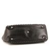 Shopping bag Valentino Rockstud trapeze in pelle nera con decoro di borchie - Detail D5 thumbnail