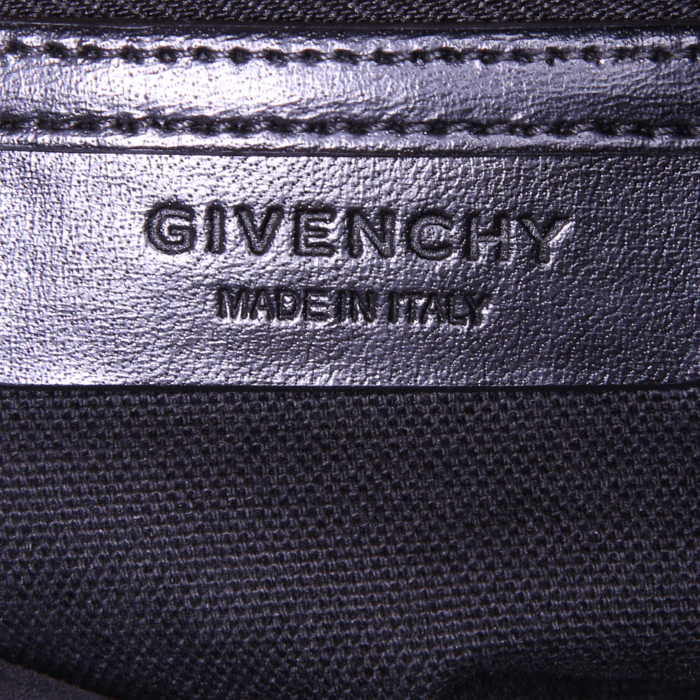 Bolso de mano Givenchy Antigona modelo pequeño en cuero negro - Detail D4