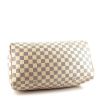 Sac à main Louis Vuitton Speedy 35 en toile damier azur et cuir naturel - Detail D4 thumbnail