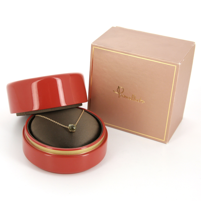 Collana Pomellato Nudo in oro rosa e quarzo verde - Detail D2