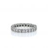 Wedding ring in platinium and diamonds - 360 thumbnail
