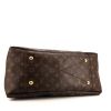 Shopping bag Louis Vuitton Artsy modello medio in tela monogram marrone e pelle naturale - Detail D4 thumbnail