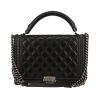 Bolso bandolera Chanel  Boy en cuero acolchado negro - 360 thumbnail