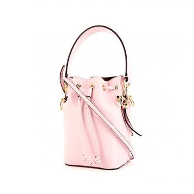 Borsa a tracolla Fendi Mon Trésor mini in pelle rosa