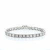 Vintage 1930's bracelet in white gold and diamonds (12.50 carats) - 360 thumbnail