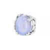 Dior Gourmande ring in white gold,  chalcedony and diamonds - 00pp thumbnail