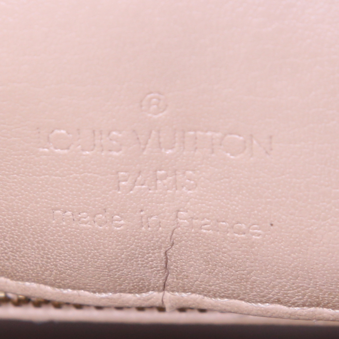 Bolso de mano Louis Vuitton Houston en charol Monogram dorado y cuero natural - Detail D3