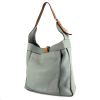 Hermès  Marwari handbag  in light blue togo leather  and brown leather - 00pp thumbnail
