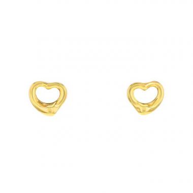 Pendientes Tiffany 
Co Open Heart en oro amarillo