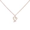 Collier Tiffany & Co Loving Heart en or rose et diamants - 00pp thumbnail