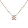 De Beers Enchanted Lotus necklace in pink gold and diamonds - 00pp thumbnail