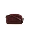 Cartier Vintage shoulder bag in burgundy leather - 360 thumbnail