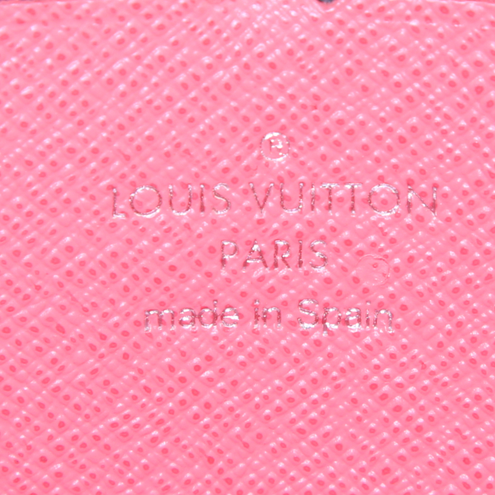 Portefeuille Louis Vuitton Zippy en cuir épi rose - Detail D3