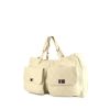Chanel Grand Shopping shopping bag in off-white grained leather - 00pp thumbnail