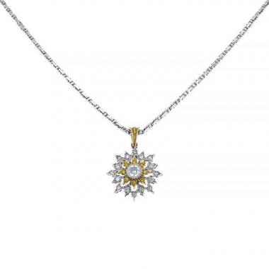 Collier Buccellati en or blanc,  or jaune et diamants
