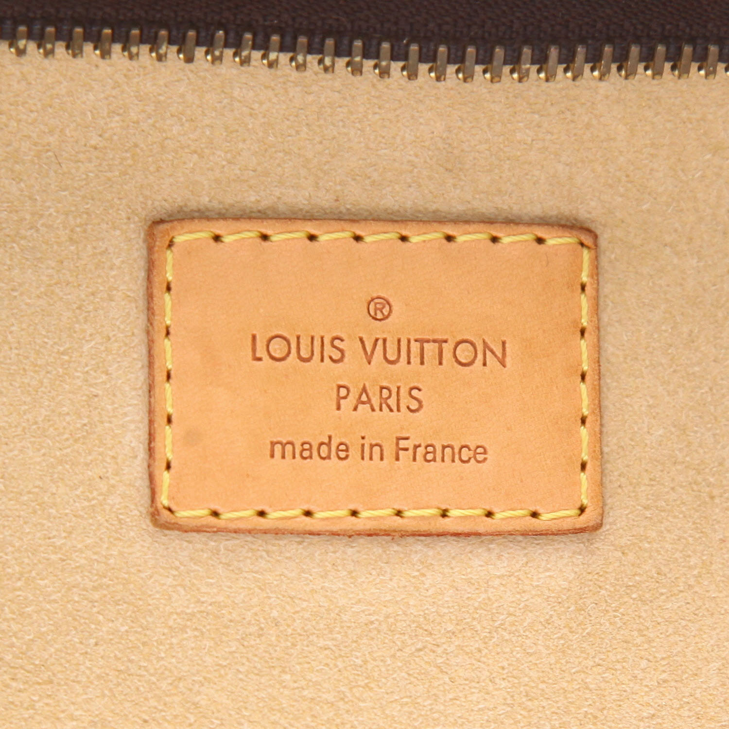 Bolso de mano Louis Vuitton Estrela modelo mediano en lona Monogram marrón y cuero natural - Detail D2