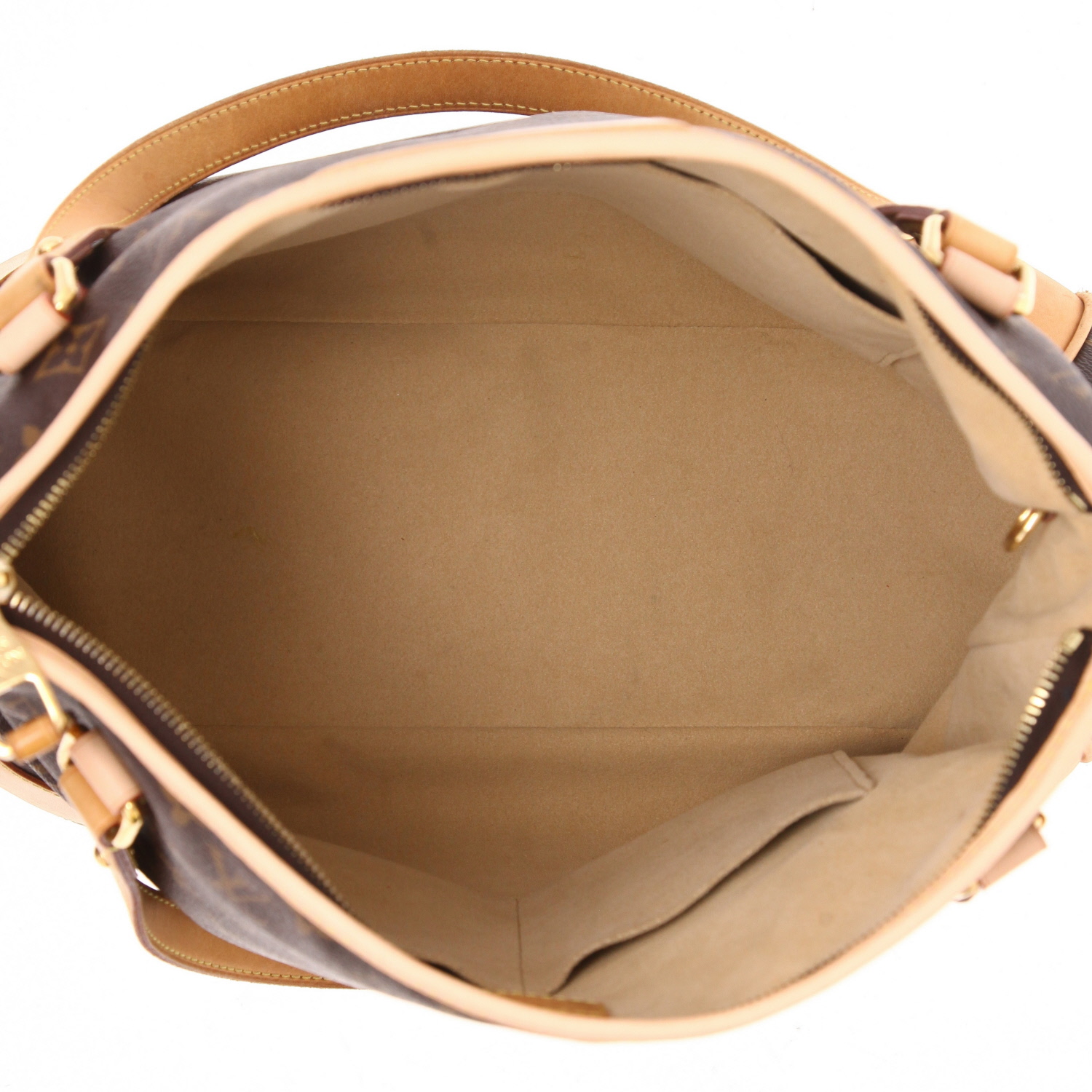 Sac à main Louis Vuitton Estrela moyen modèle en toile monogram marron et cuir naturel - Detail D3