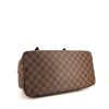 Shopping bag Louis Vuitton Hampstead modello medio in tela a scacchi ebana e pelle marrone - Detail D4 thumbnail