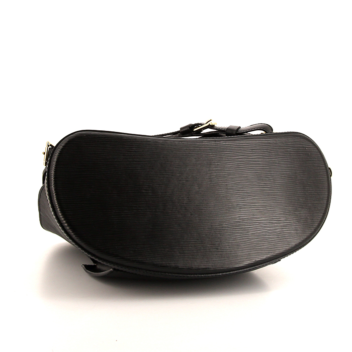 Mochila Louis Vuitton Gobelins en cuero Epi negro - Detail D4