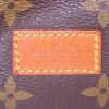 Sac bandoulière Louis Vuitton Saumur petit modèle en toile monogram marron et cuir naturel - Detail D3 thumbnail