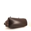 Louis Vuitton Chelsea handbag in ebene damier canvas and brown leather - Detail D4 thumbnail