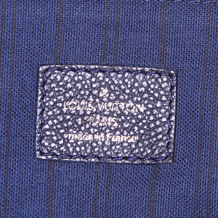 Louis Vuitton Citadines large model shopping bag in navy blue empreinte monogram leather - Detail D3