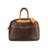 Louis Vuitton  Deauville handbag  in brown monogram canvas  and natural leather - 360 thumbnail