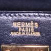 Hermes Kelly 32 cm handbag in navy blue box leather - Detail D4 thumbnail