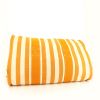 Hermès Cannes shopping bag in white and yellow bicolor canvas - Detail D4 thumbnail