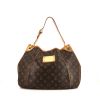 Bolso de mano Louis Vuitton Galliera modelo pequeño en lona Monogram marrón y cuero natural - 360 thumbnail