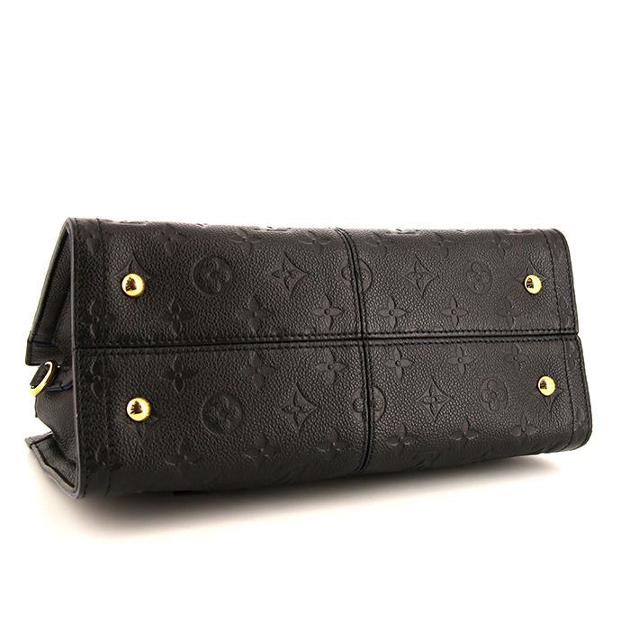 Bolso de mano Louis Vuitton Sully en cuero monogram huella negro - Detail D5